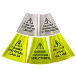 Traffic Cone Collars - Danger Overhead Structures Traffic Cone Sleeve